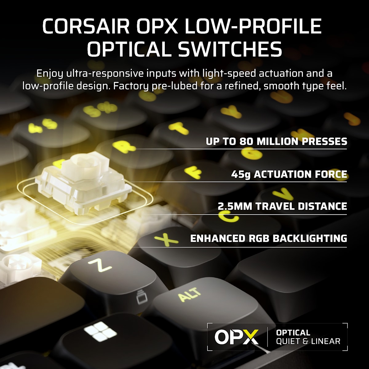 Corsair Vanguard Air 99 Wireless Optical-Mechanical Gaming Keyboard, цвет: Чёрный — фото 9