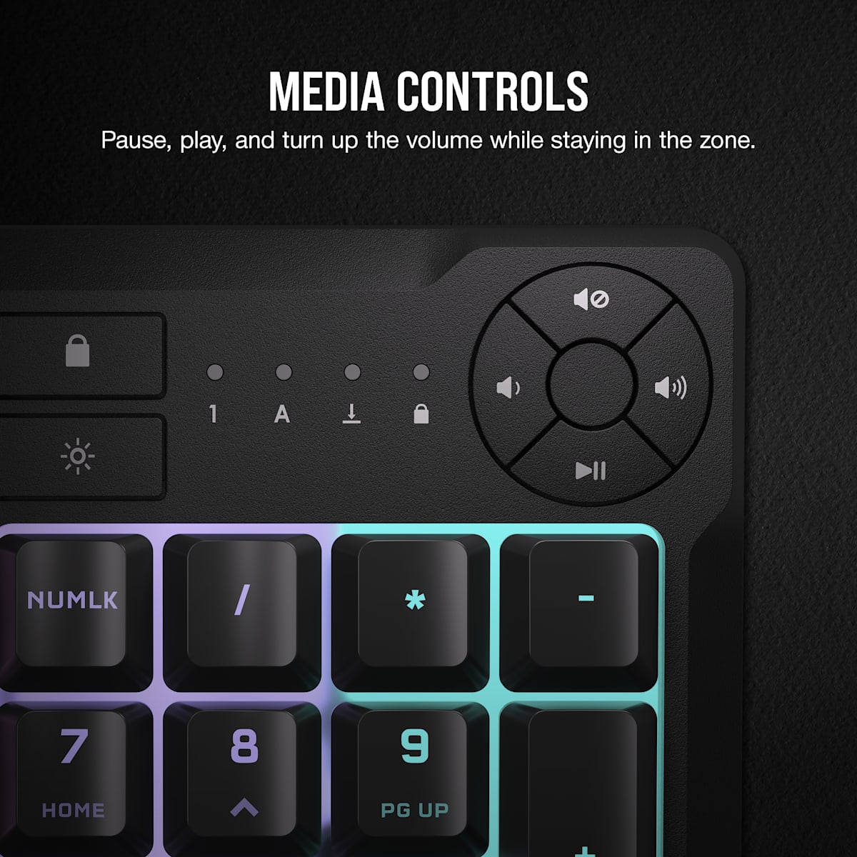 Corsair K55 Core Rgb Gaming Keyboard, цвет: Чёрный — фото 3