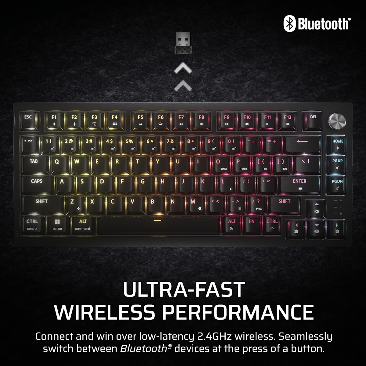 Corsair K65 Plus Wireless Tactile 75% RGB Mechanical Gaming Keyboard — фото 5
