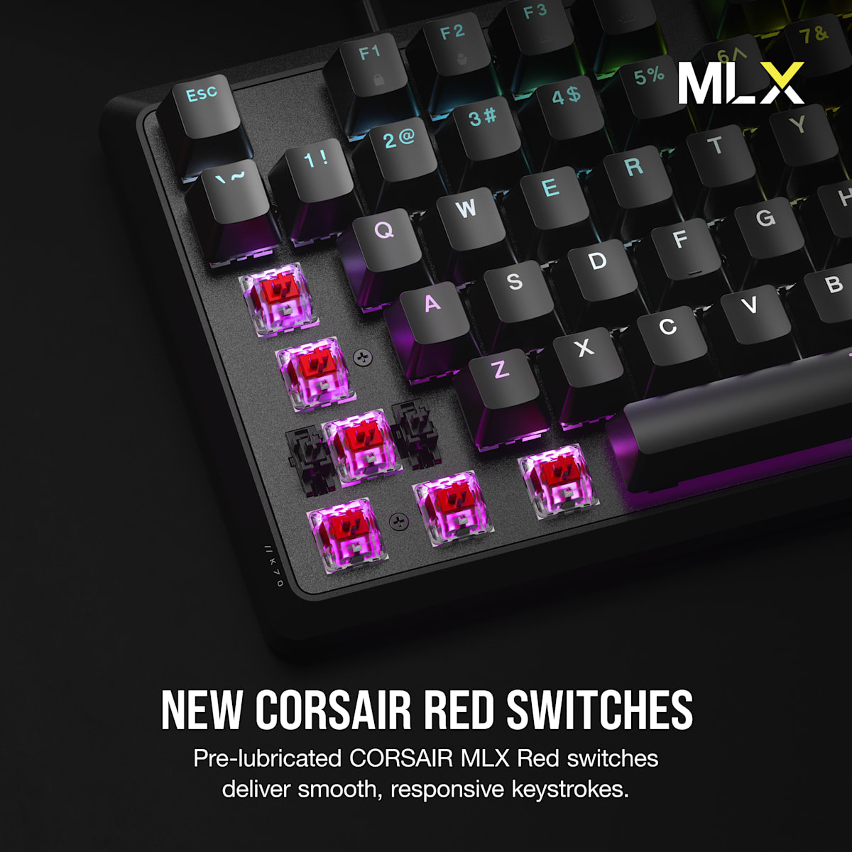 Corsair K70 Core Rgb Mechanical Gaming Keyboard, цвет: Чёрный — фото 3