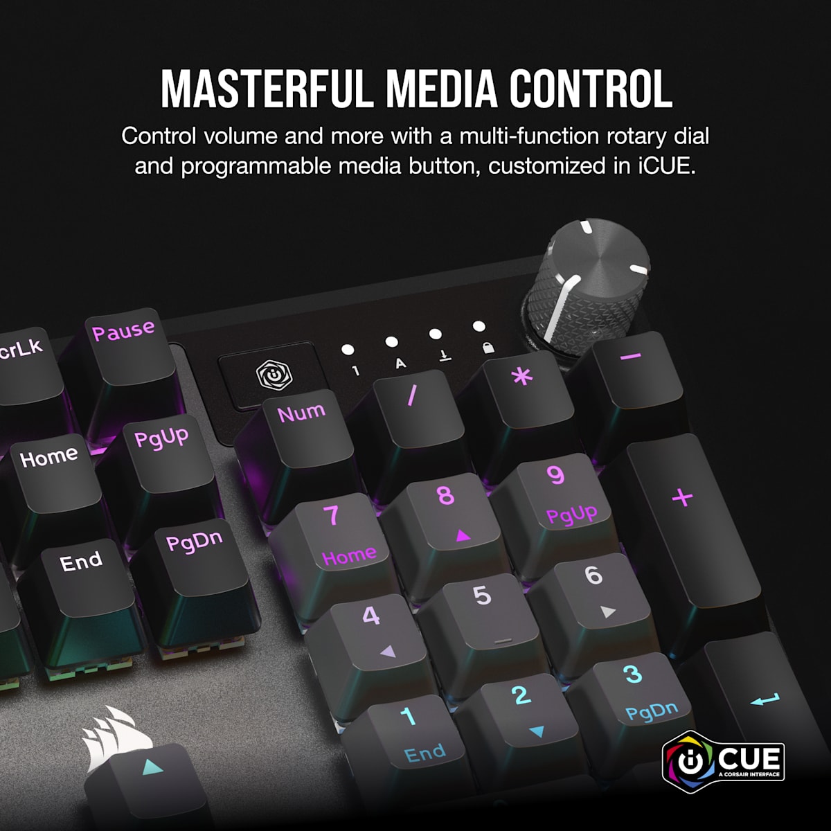 Corsair K70 Core Rgb Mechanical Gaming Keyboard — Steel Grey, цвет: Стальной серый — фото 4