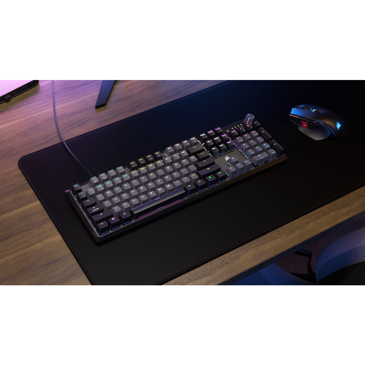 Corsair K70 Core Rgb Mechanical Gaming Keyboard — Steel Grey, цвет: Стальной серый — фото 9