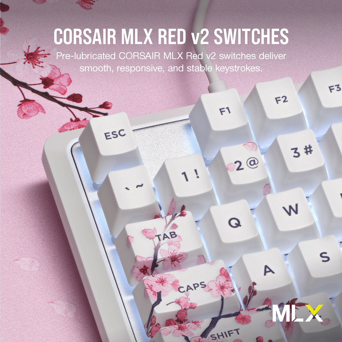 Corsair K70 Core SE RGB Mechanical Gaming Keyboard, цвет: Вишнёвый, вариант 1 — фото 4