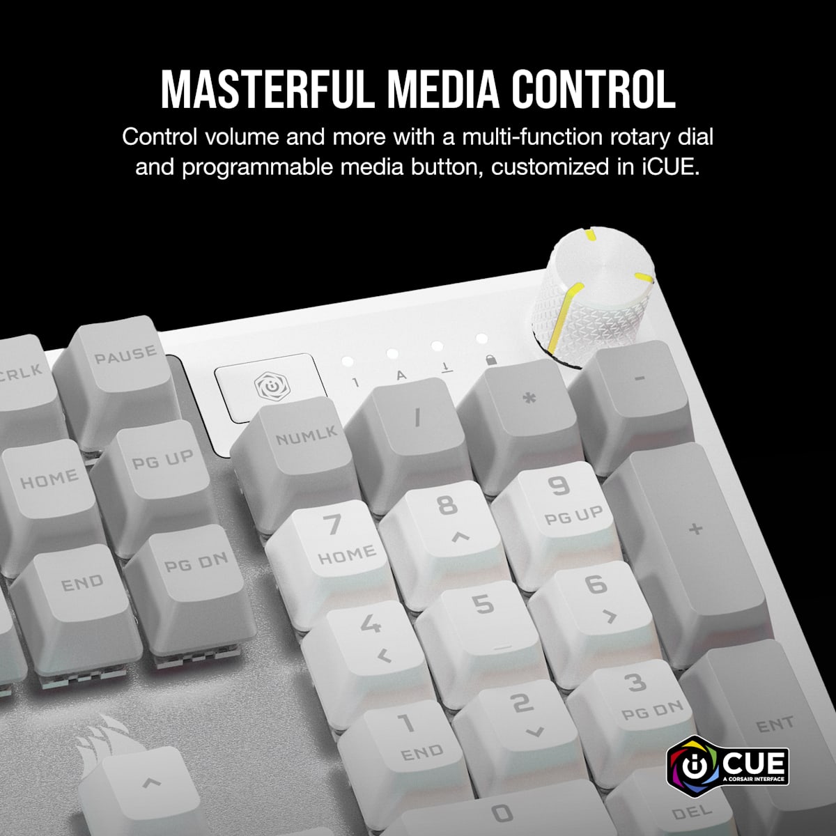 Corsair K70 Core SE RGB Mechanical Gaming Keyboard with Palm Rest, цвет: Белый — фото 4