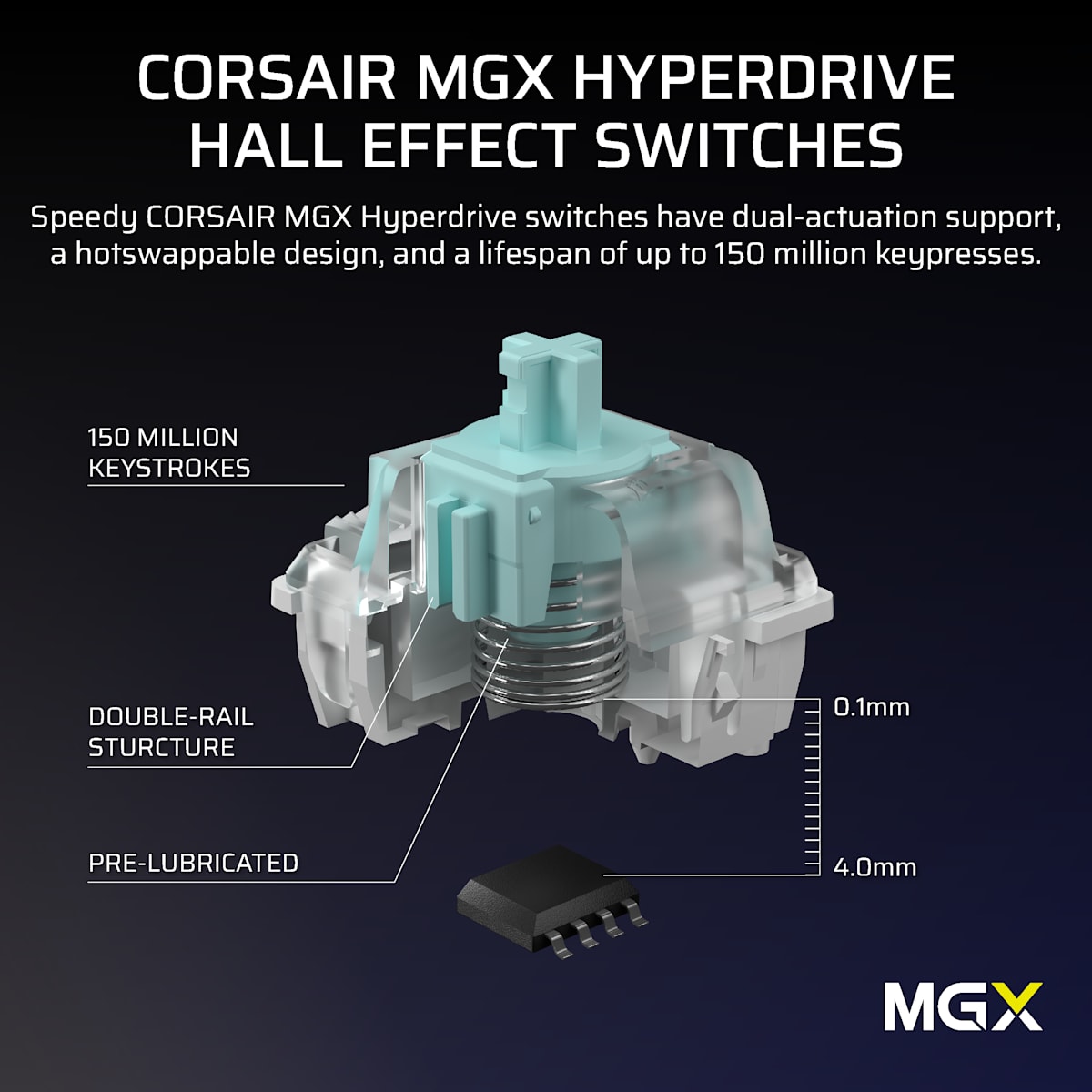 Corsair Vanguard Pro 96 Hall Effect Gaming Keyboard, цвет: Чёрный — фото 5