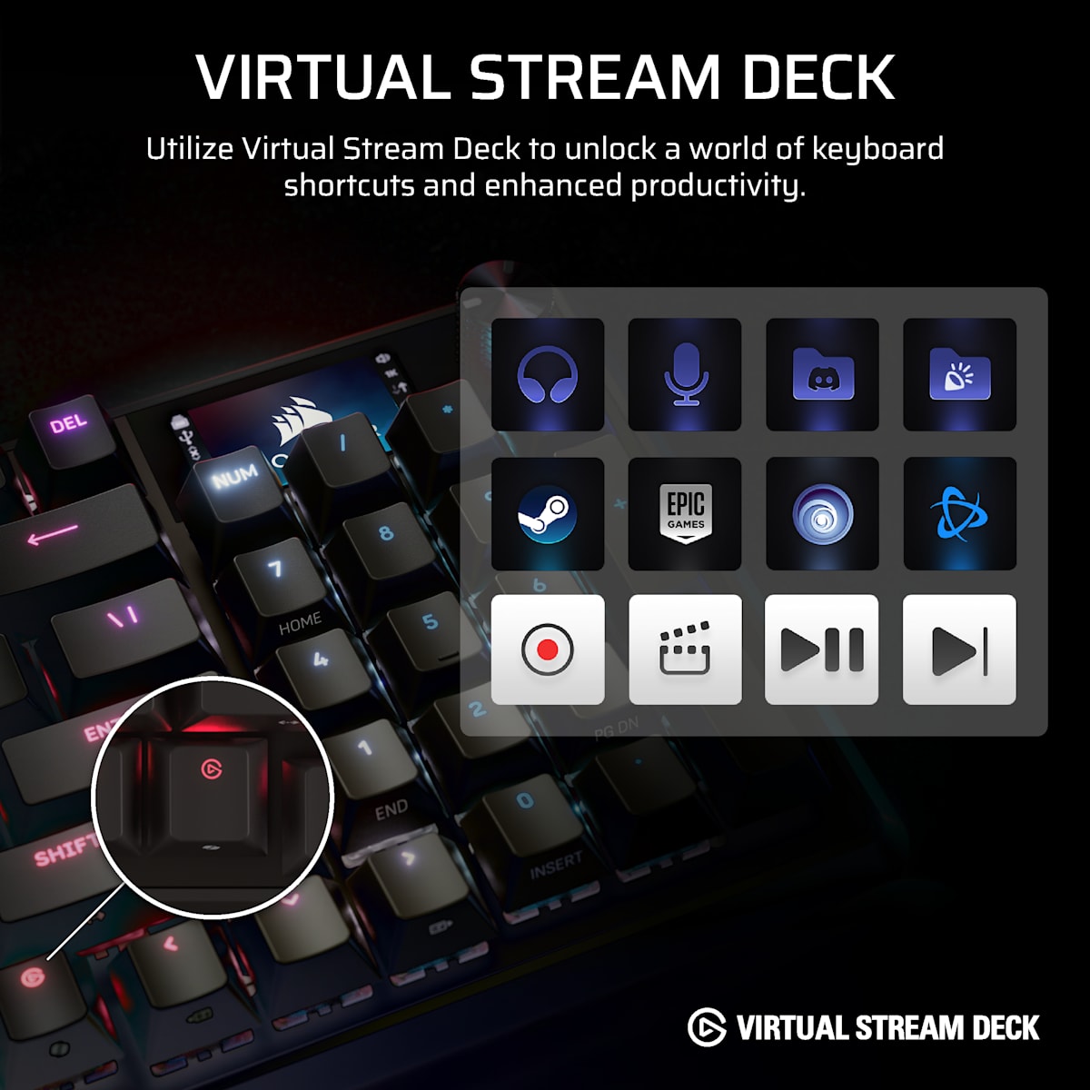 Corsair Vanguard 96 Wireless Mechanical Gaming Keyboard, цвет: Na - North American Layout — фото 7