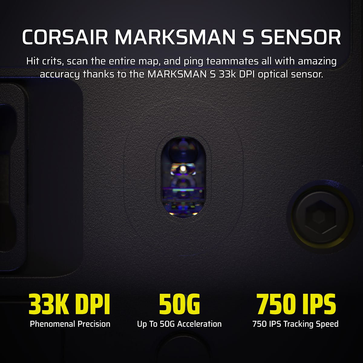 Corsair Scimitar Elite Wireless SE MMO Gaming Mouse, цвет: Чёрный жёлтый — фото 6