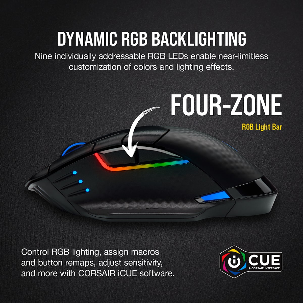 Corsair Dark Core Rgb Pro SE Wireless Gaming Mouse — фото 7