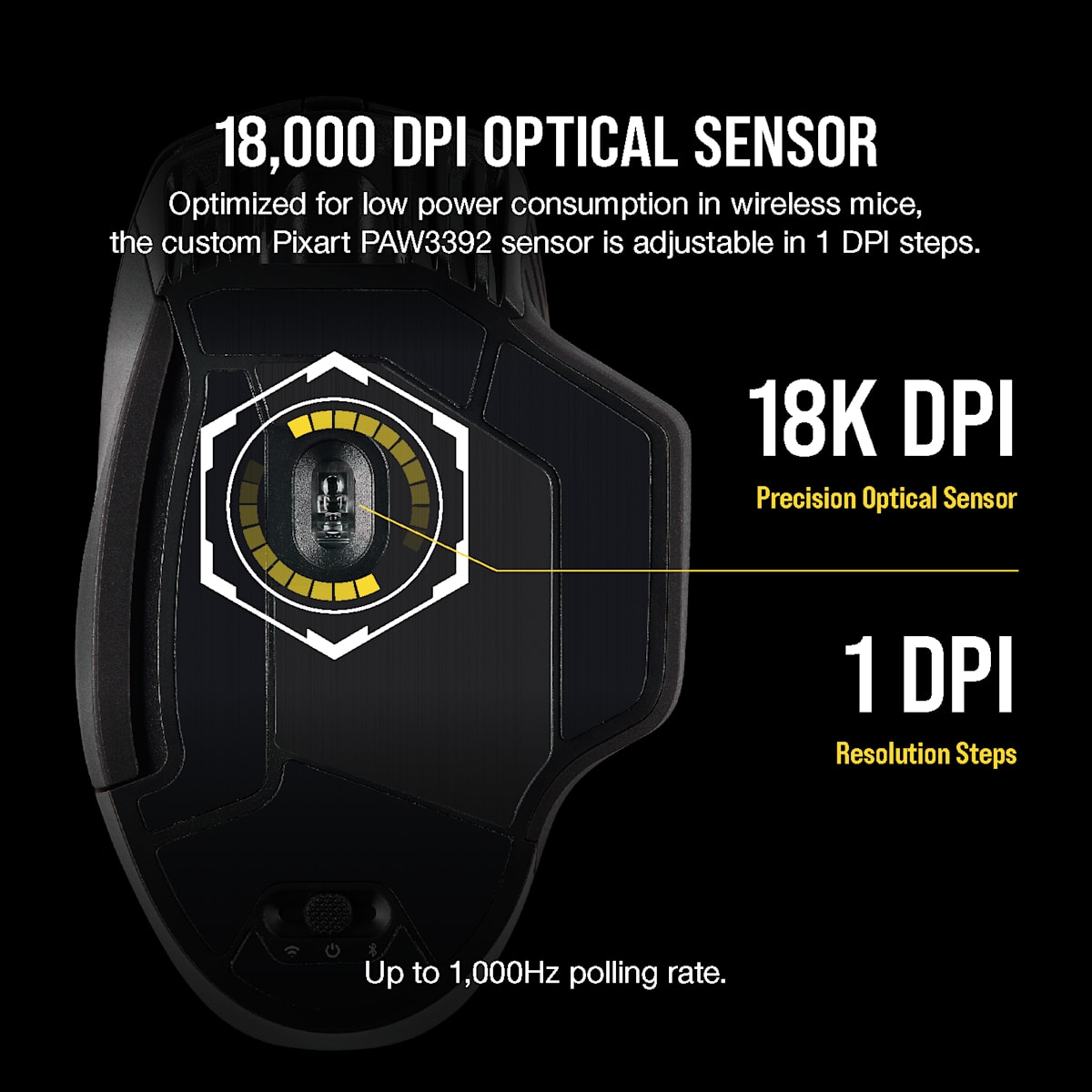 Corsair Dark Core Rgb Pro SE Wireless Gaming Mouse — фото 4