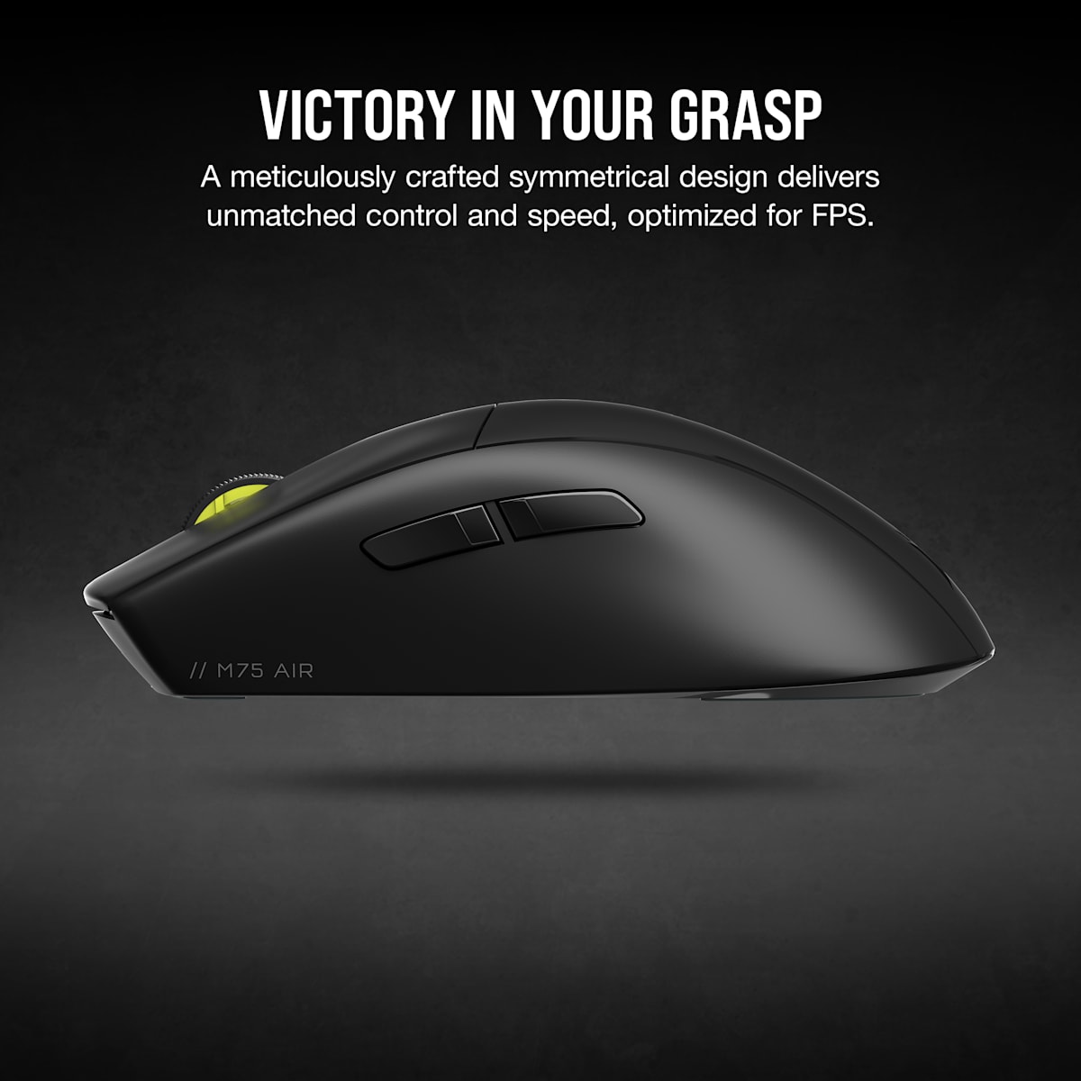 Corsair M75 Air Wireless Ultra-Lightweight Gaming Mouse, цвет: Чёрный — фото 2