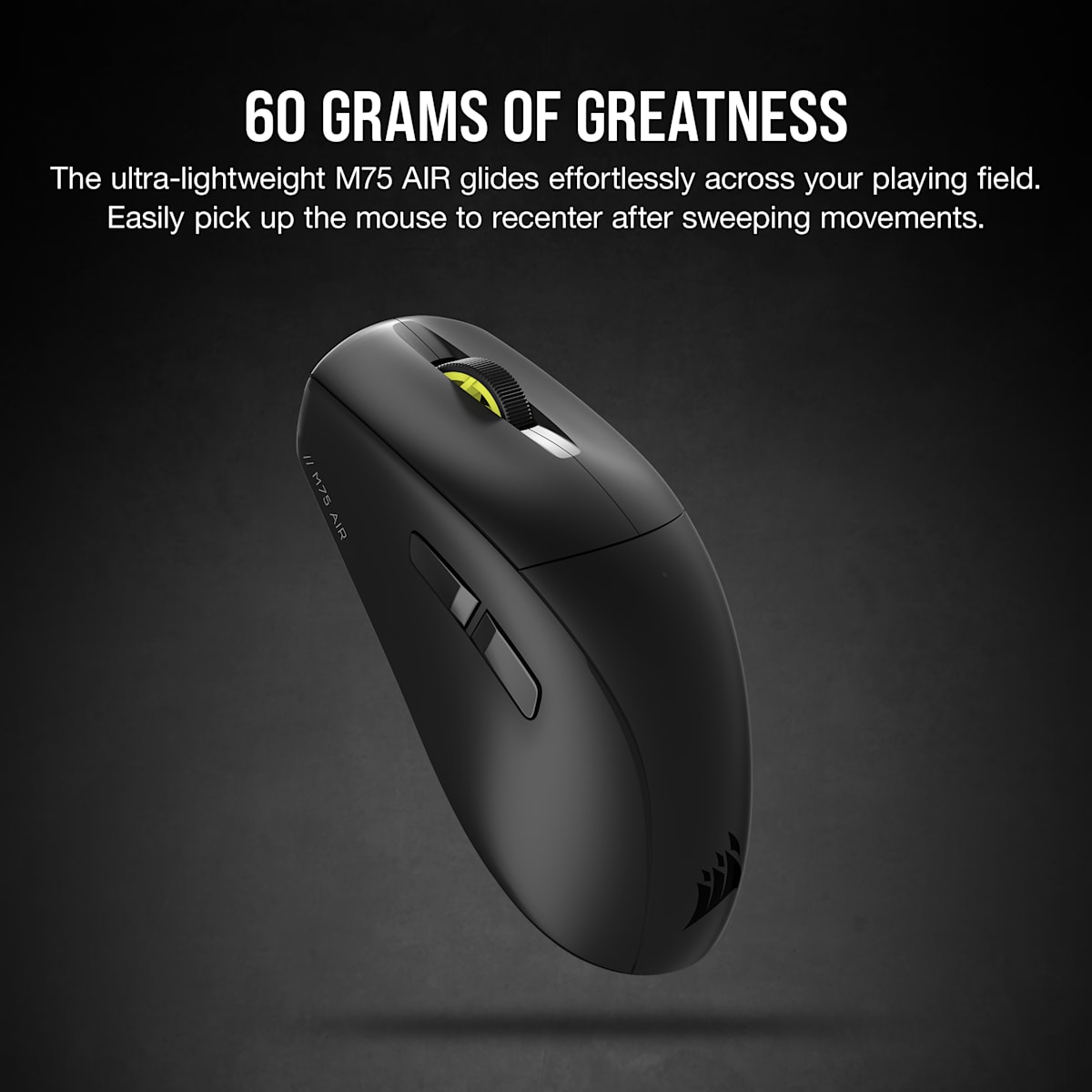 Corsair M75 Air Wireless Ultra-Lightweight Gaming Mouse, цвет: Чёрный — фото 3
