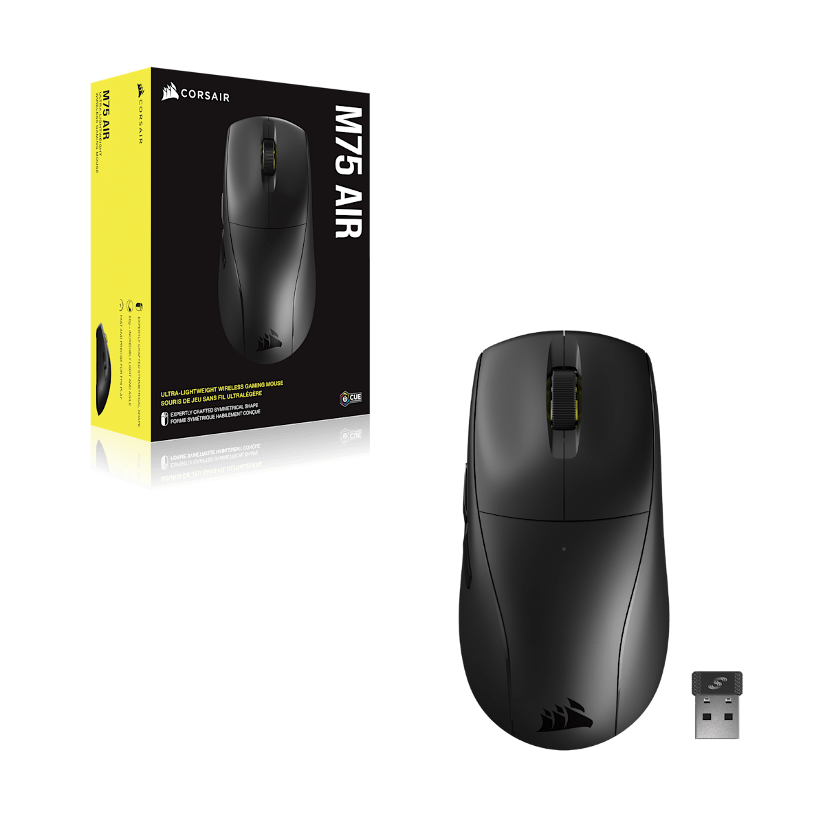 Corsair M75 Air Wireless Ultra-Lightweight Gaming Mouse, цвет: Чёрный — фото 7