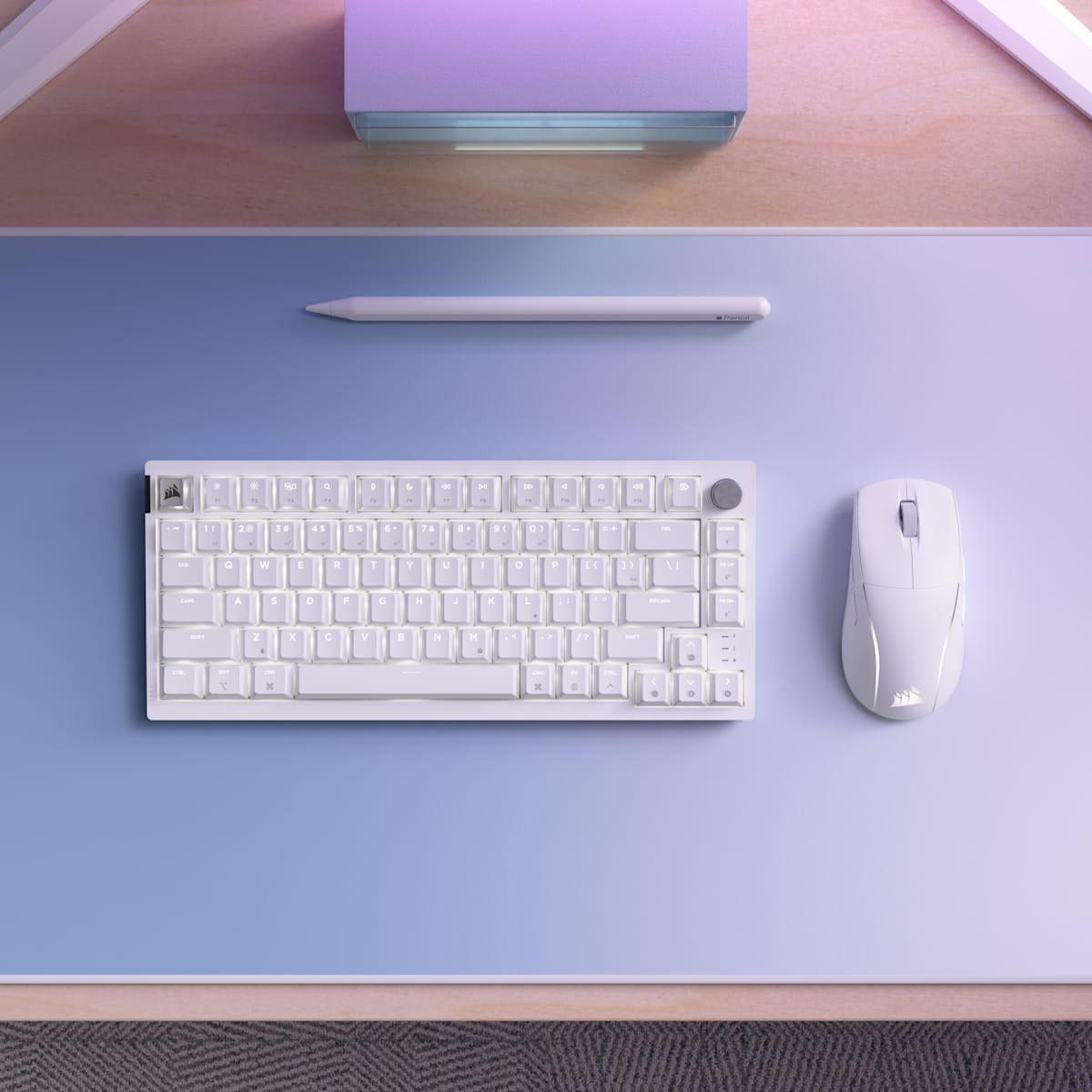 Corsair M75 Wireless Lightweight RGB Apple Gaming Mouse, цвет: Морозный белый — фото 2