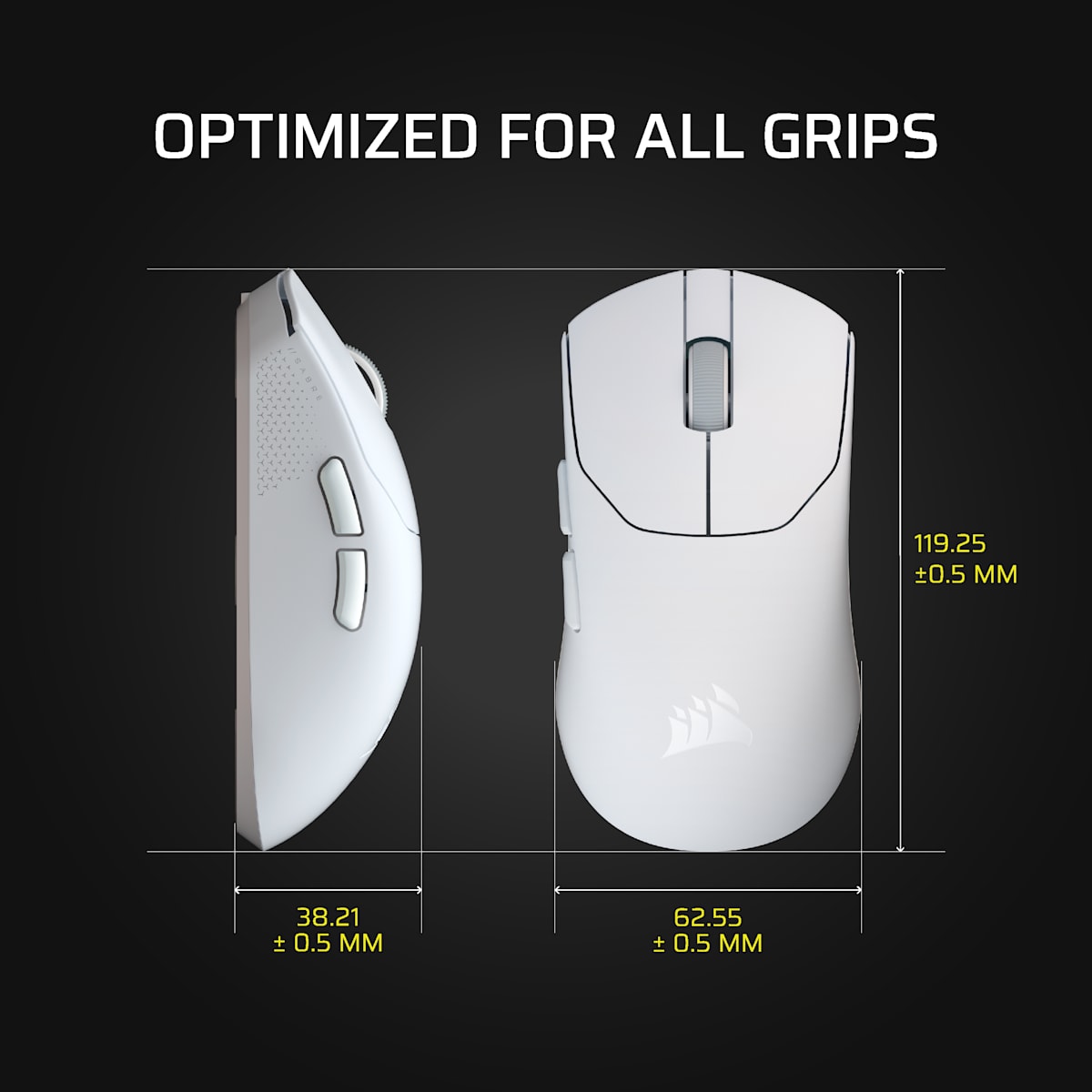 Corsair Sabre v2 Pro Ultralight Wireless Gaming Mouse, цвет: Чёрный — фото 10