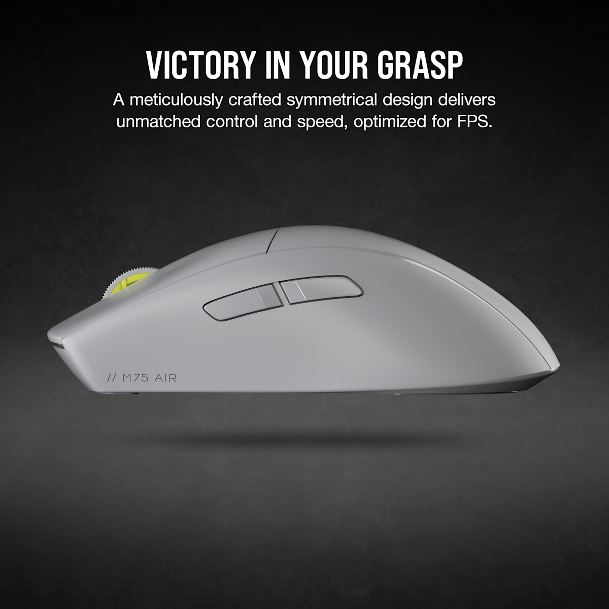 Corsair M75 Air Wireless Ultra-Lightweight Gaming Mouse — Light, цвет: Серый — фото 2