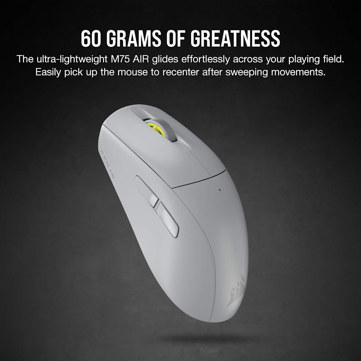 Corsair M75 Air Wireless Ultra-Lightweight Gaming Mouse — Light, цвет: Серый — фото 3