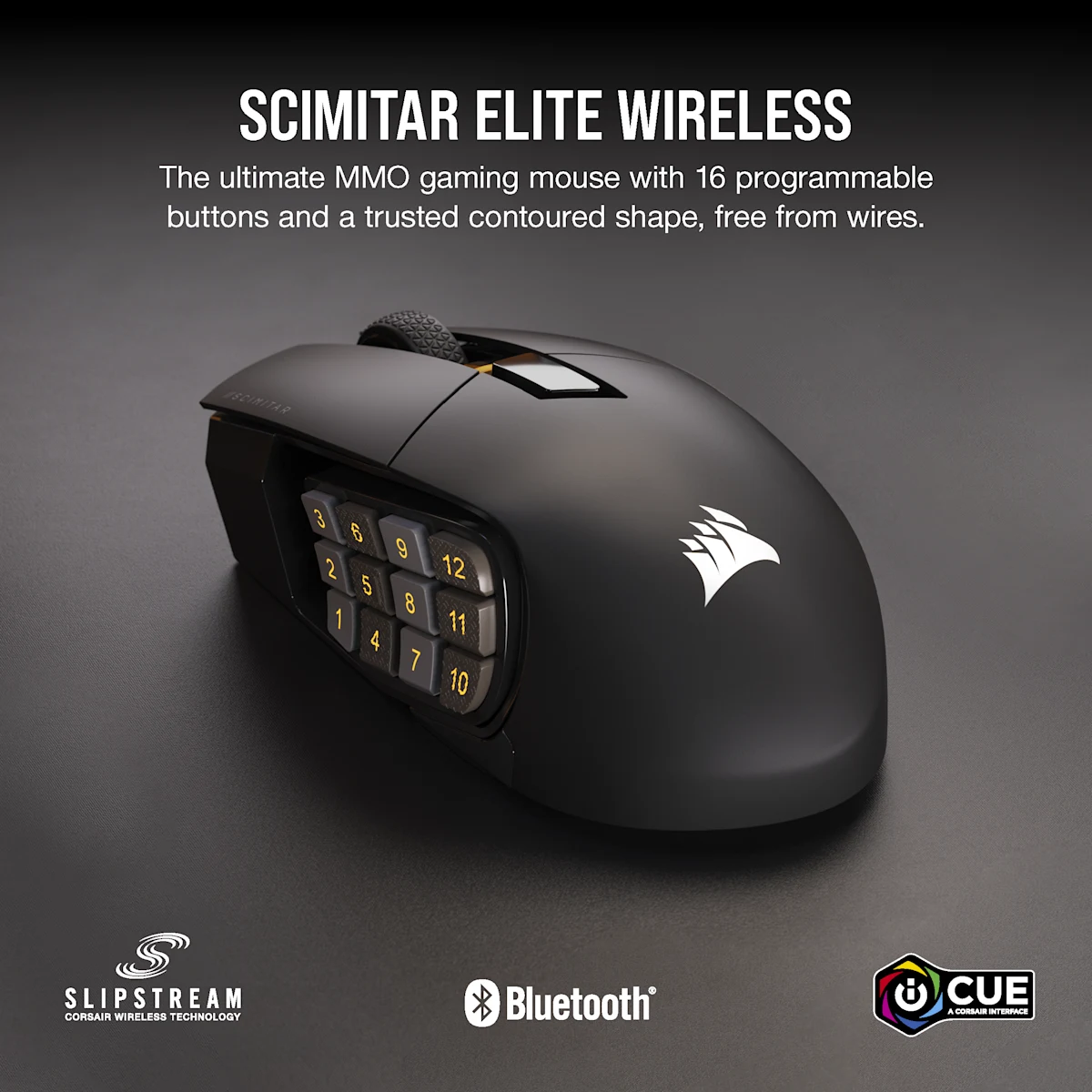 Corsair Scimitar Elite Wireless Mmo Gaming Mouse — фото 2