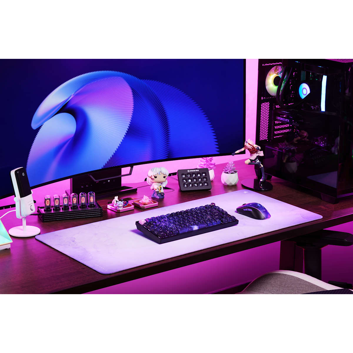 Corsair MM300 2XL Anti-Fray Cloth Gaming Mouse Pad - Lavender — фото 2