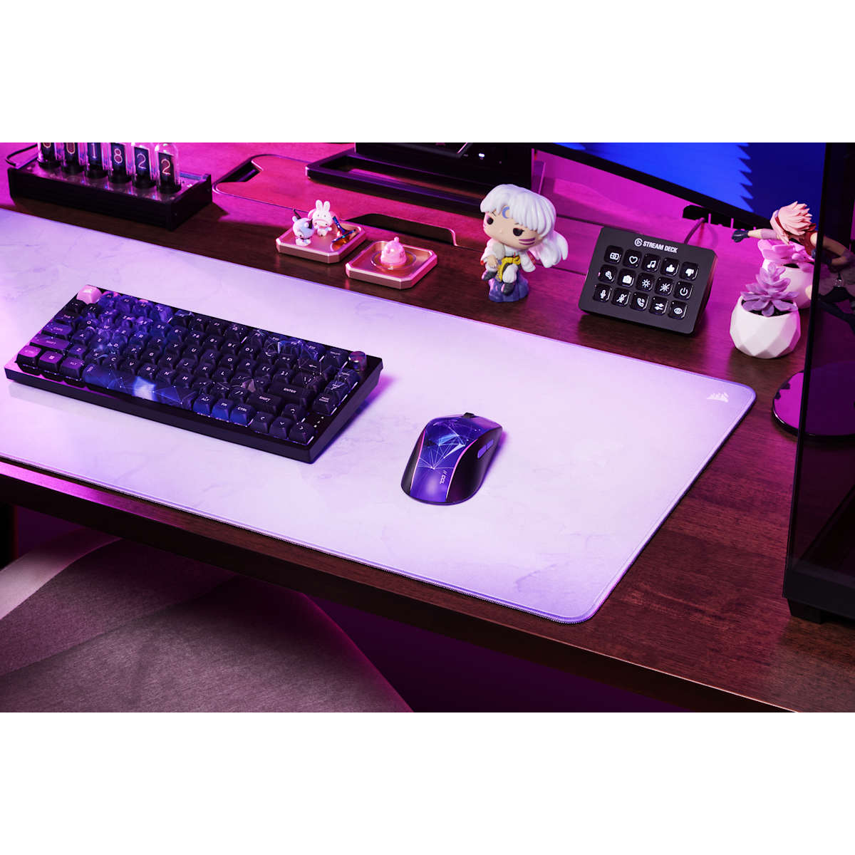Corsair MM300 2XL Anti-Fray Cloth Gaming Mouse Pad - Lavender — фото 3