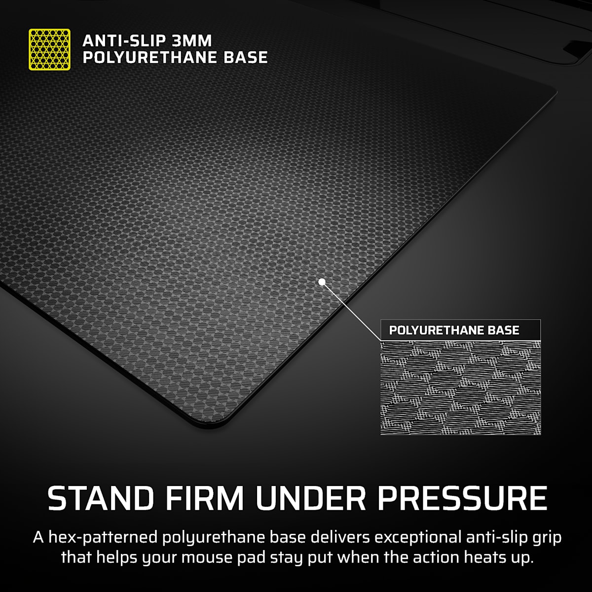 Corsair MM Glass Large Precision Gaming Mouse Pad, цвет: Чёрный — фото 4