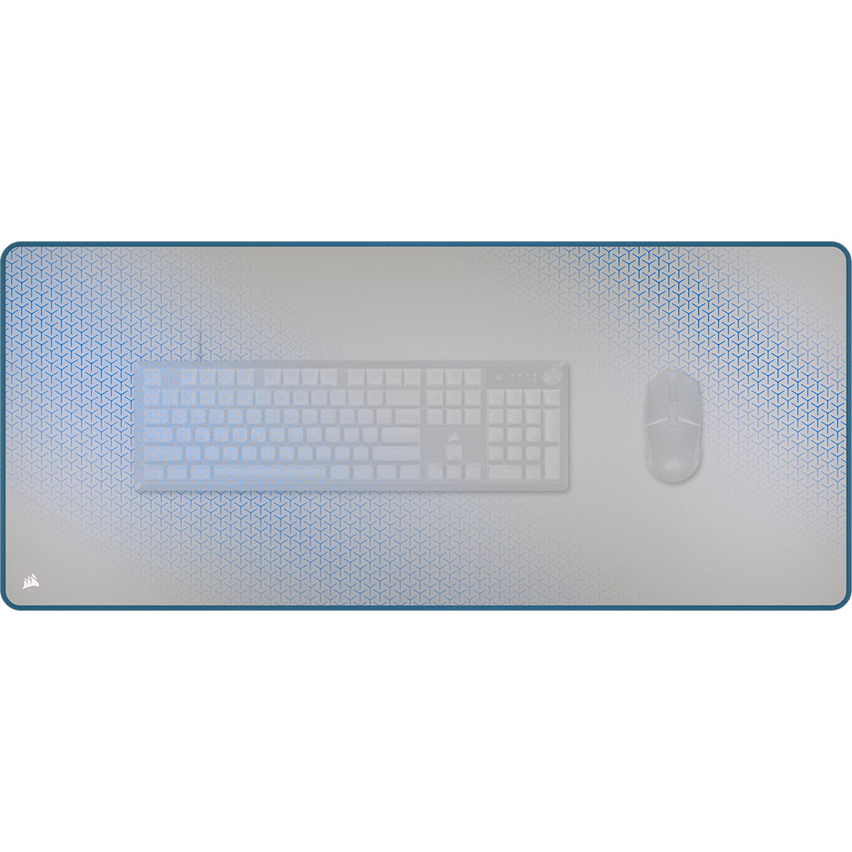 Corsair MM350 PRO Premium Spill-Proof Cloth Gaming Mouse Pad – Steel Azure – Extended XL, цвет: Стальной — фото 5
