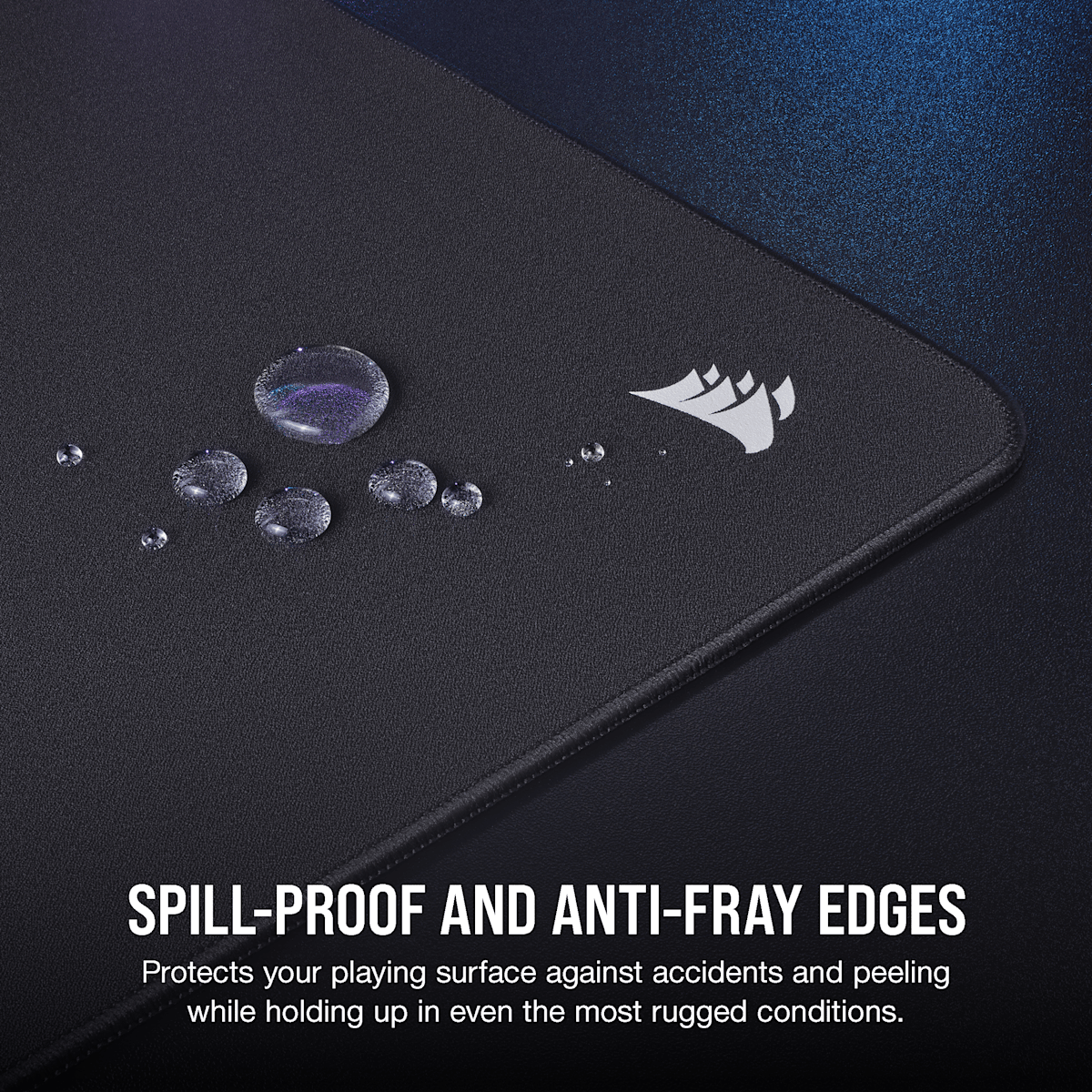 Corsair MM500 v2 Hybrid Cloth Gaming Mouse Pad, цвет: Чёрный / Extended — фото 4
