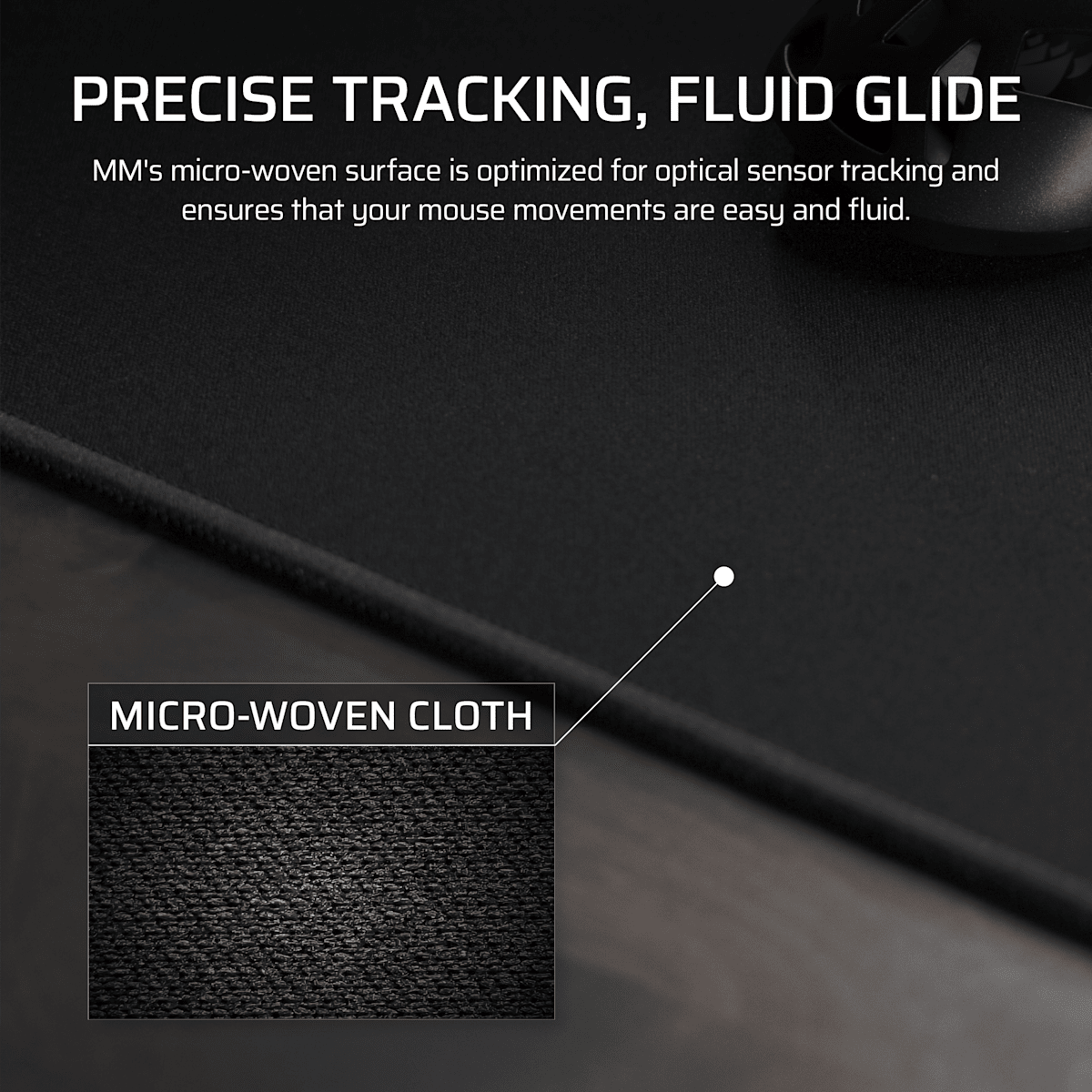Corsair MM Anti-fray Cloth Gaming Mouse Pad, цвет: Чёрный / 3xl — фото 3
