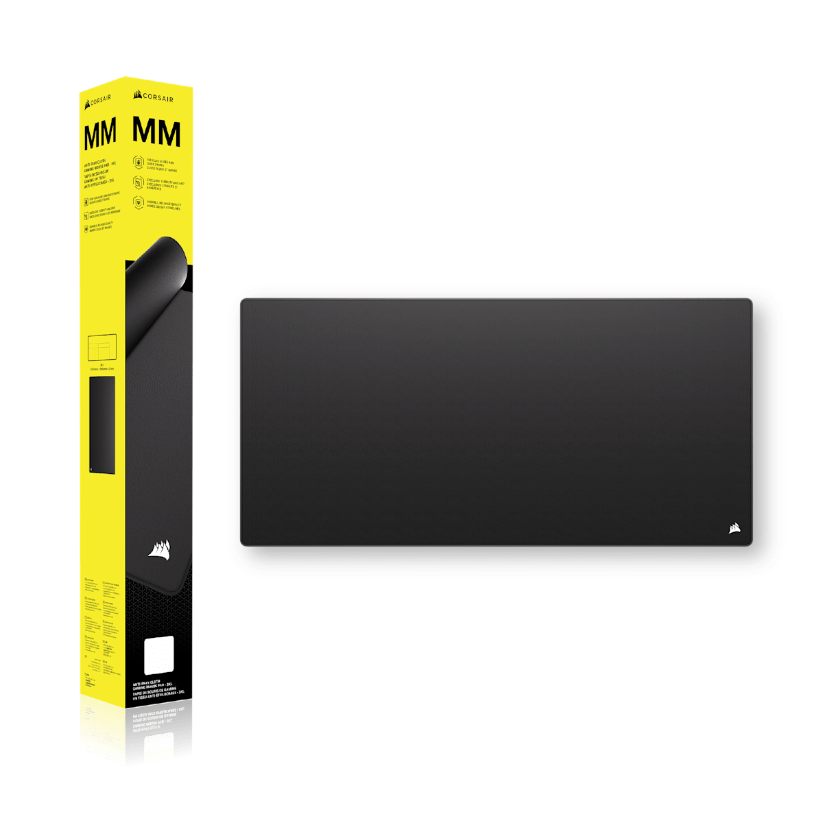 Corsair MM Anti-fray Cloth Gaming Mouse Pad, цвет: Чёрный / 3xl — фото 8