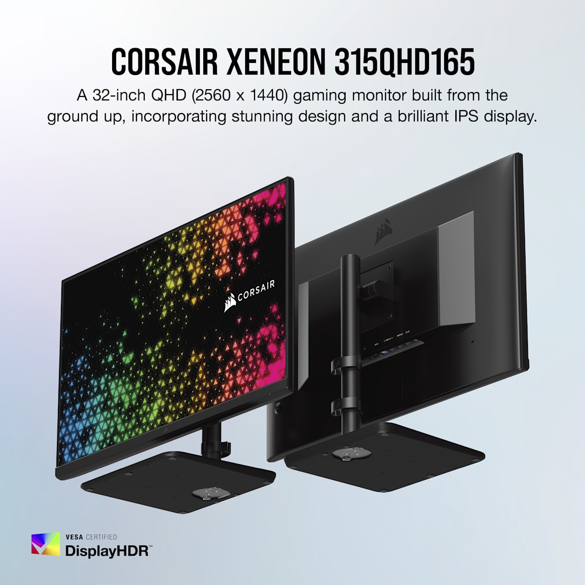 Corsair Xeneon 315QHD165 32-Inch IPS Gaming Monitor, QHD (2560 x 1440), 165Hz, 1ms, HDR-ready, 1.07 Billion Colors, цвет: With Stand — фото 2
