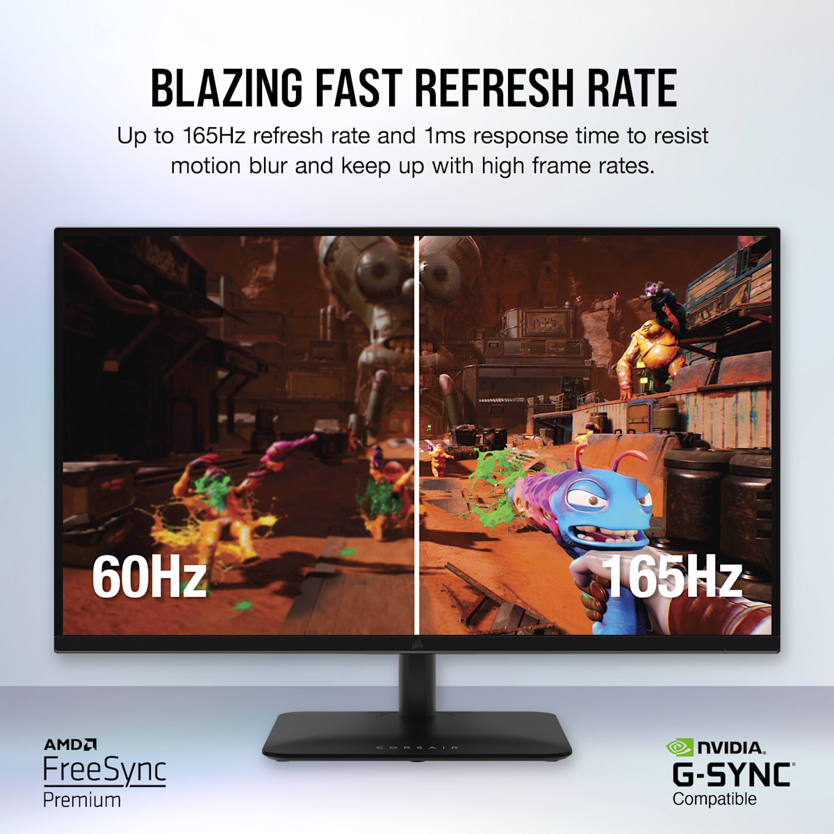 Corsair Xeneon 315QHD165 32-Inch IPS Gaming Monitor, QHD (2560 x 1440), 165Hz, 1ms, HDR-ready, 1.07 Billion Colors, цвет: With Stand — фото 3