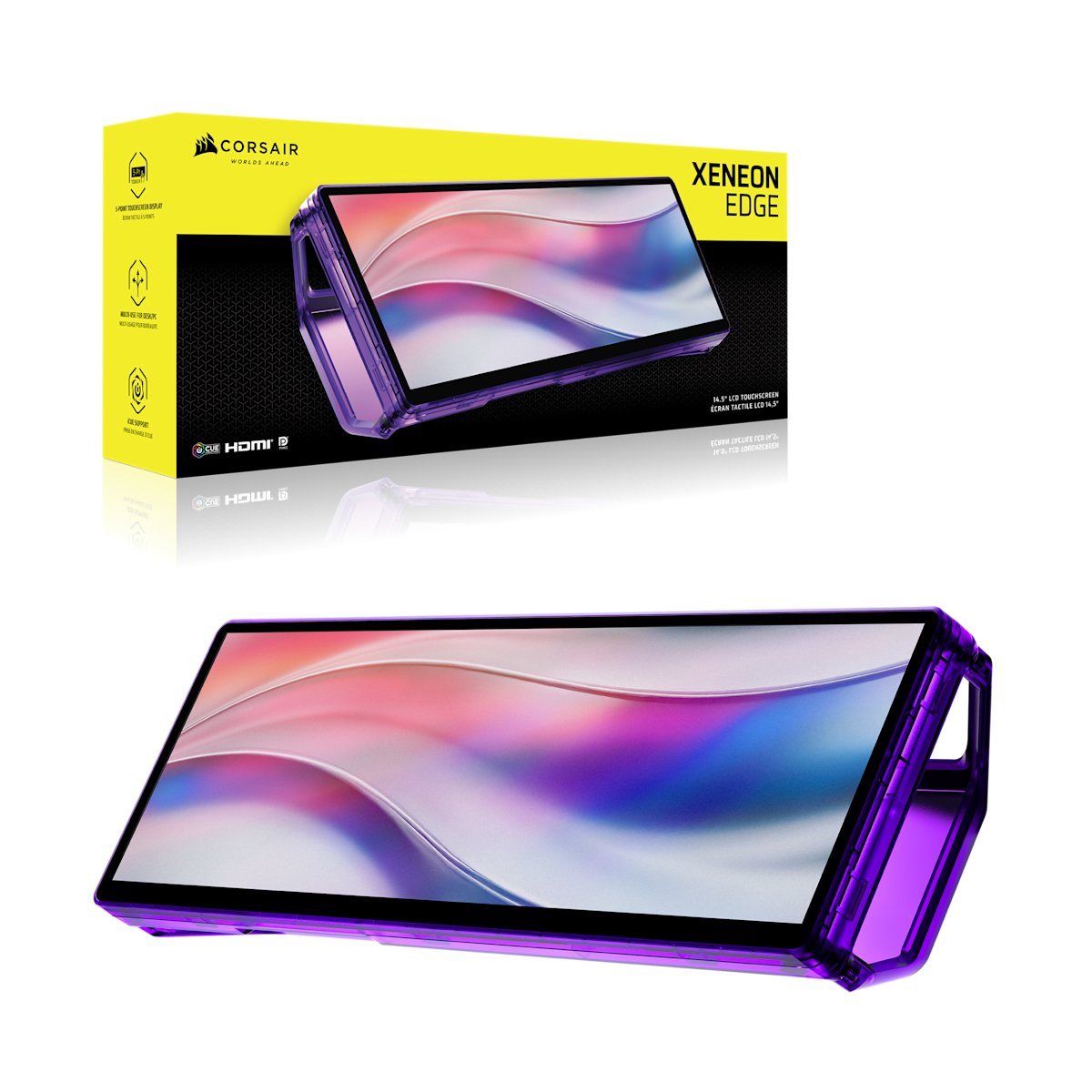 Corsair Xeneon Edge 14.5" LCD Touchscreen, цвет: Фиолетовый — фото 9