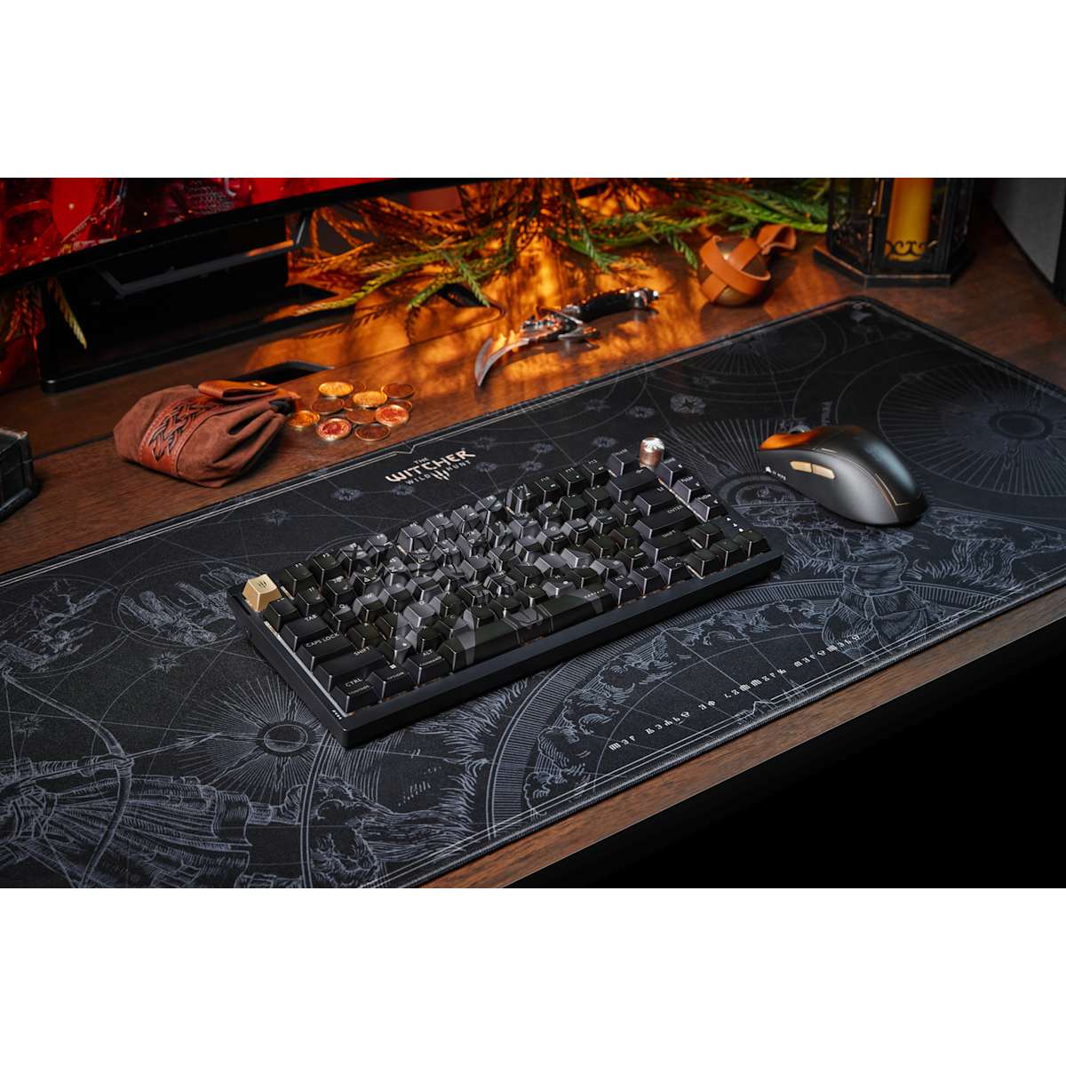 Corsair K65 Plus Wireless 75% RGB Mechanical Gaming Keyboard - Witcher 3: Wild Hunt 10th Anniversary Edition — фото 4