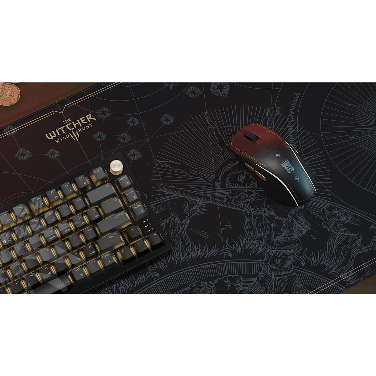 Corsair MM300 2XL Anti-Fray Cloth Gaming Mouse Pad - Witcher 3: Wild Hunt 10th Anniversary Edition — фото 5