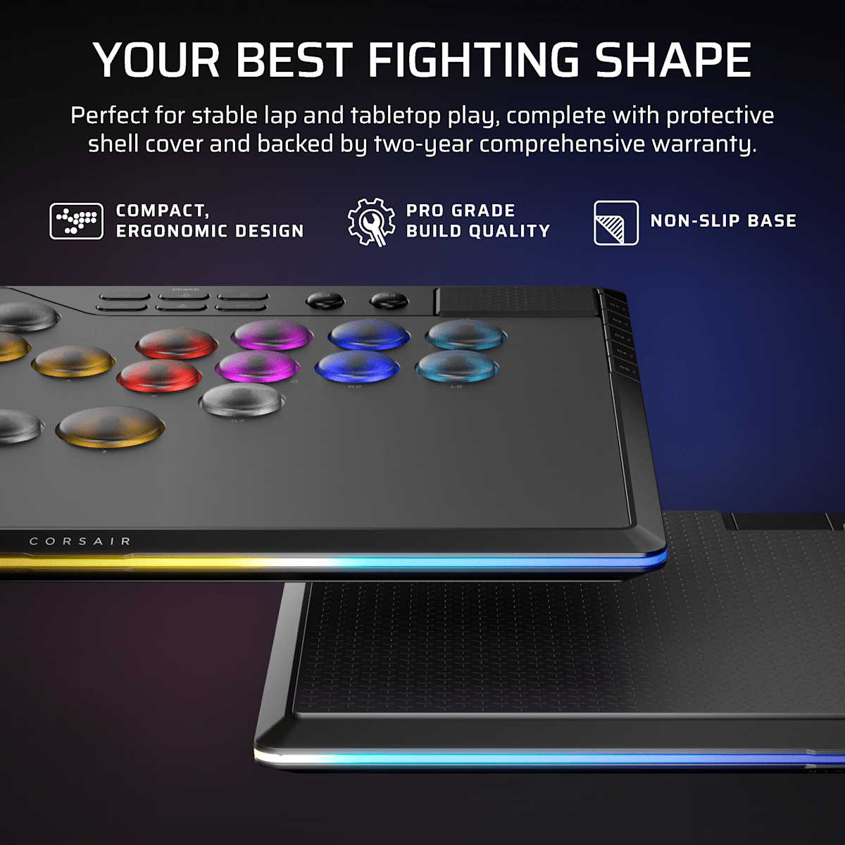 Corsair Novablade Pro Wireless Hall Effect Leverless Fighting Game Controller — фото 10