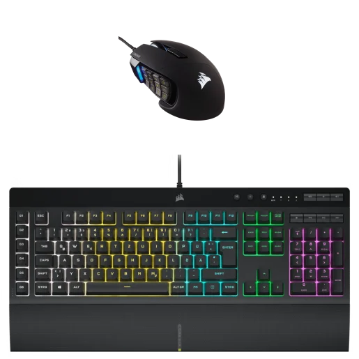 Corsair MMO Gaming Bundle – K55 Pro-Tastatur und Scimitar Pro-Maus