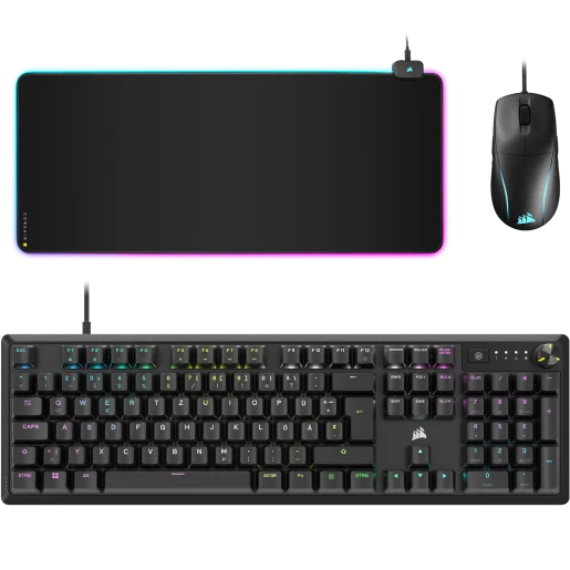 Corsair RGB Gaming Collection: K70 Core Tastatur, M75 kabelgebundene Gaming-Maus und MM700 RGB Mauspad