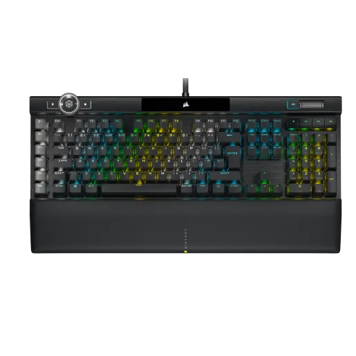 K100 RGB Optical-Mechanical Gaming Keyboard - CORSAIR OPX Switch - Black (UK)