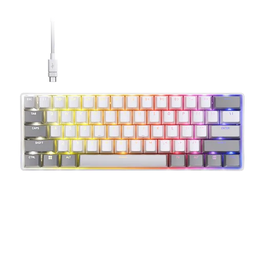 CORSAIR CLIPPER PRO MINI 60 Hall Effect Gaming Keyboard - White