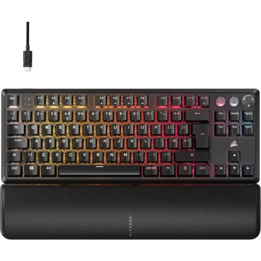 CORSAIR K70 PRO TKL High-Performance Hall Effect Programmable Gaming Keyboard with Rapid Trigger (UK)