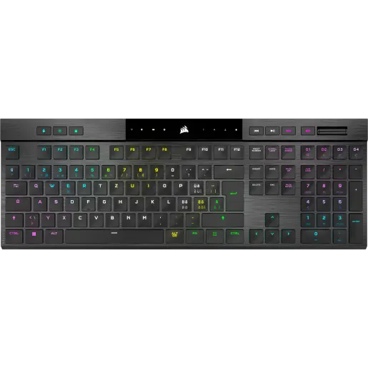 CORSAIR K100 AIR WIRELESS RGB Ultradünne mechanische Gaming-Tastatur – CHERRY MX Ultra Low Profile, taktil