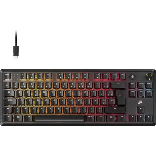 CORSAIR Clavier gaming mécanique K70 CORE TKL RGB (FR)