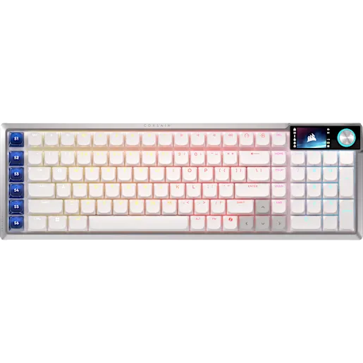CORSAIR VANGUARD AIR 99 WIRELESS Optical-Mechanical Gaming Keyboard - White