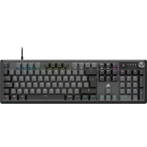 CORSAIR Clavier gaming mécanique K70 CORE RGB - Gris acier (FR)