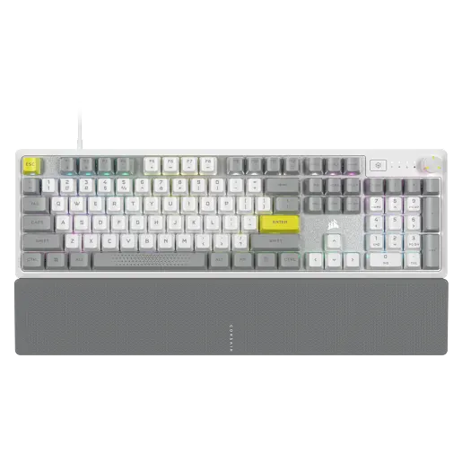 CORSAIR K70 CORE SE RGB Mechanical Gaming Keyboard with Palm Rest - White