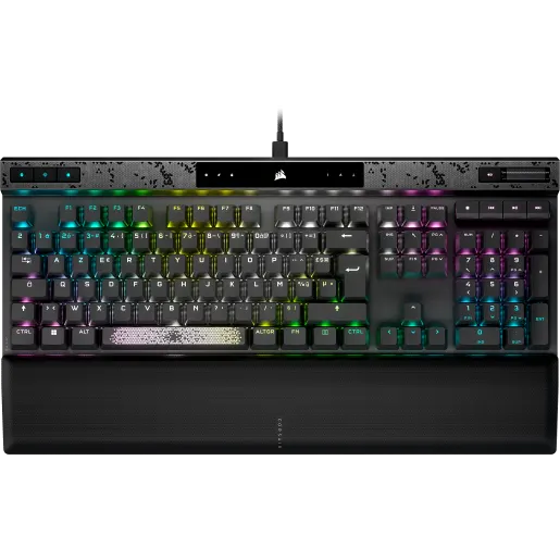 Clavier gaming magnétique-mécanique K70 MAX RGB - Switchs CORSAIR MGX réglables -Gris acier (FR)