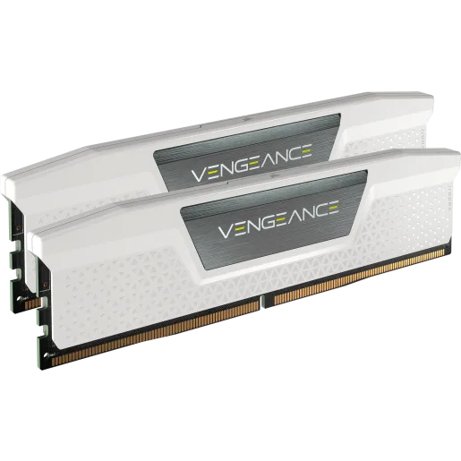 CORSAIR VENGEANCE® 32GB (2x16GB) DDR5 DRAM 6400MT/s CL36 AMD EXPO & Intel XMP Memory Kit - White