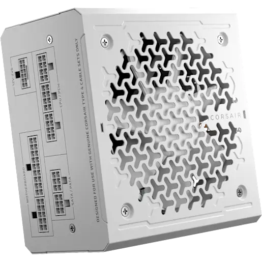 CORSAIR Fuente de alimentación ATX prácticamente silenciosa y completamente modular de color blanco (UE) RMe Series™ RM750e