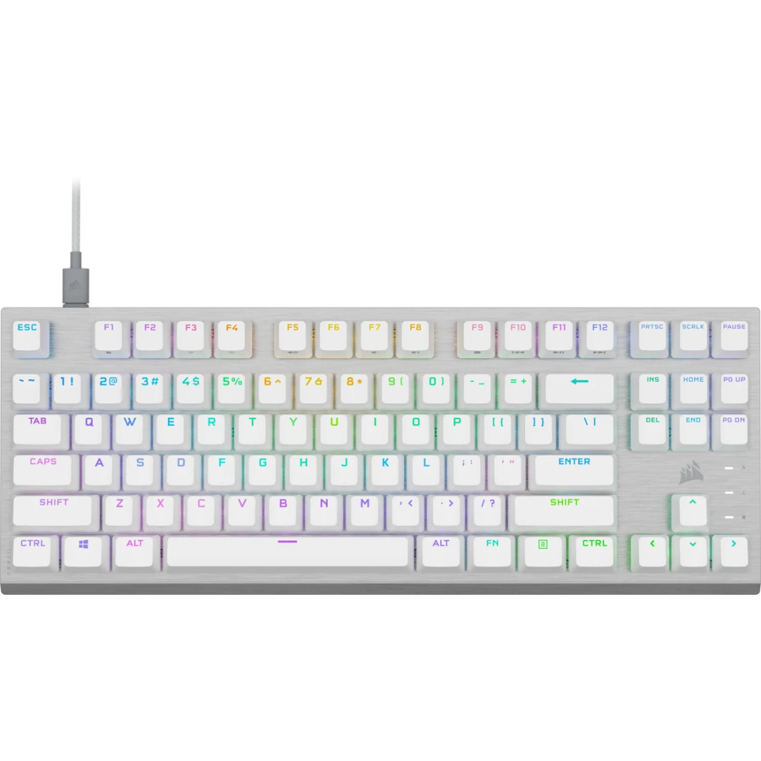 コルセア　K60 PRO TKL　白キーキャップ付き K60 PRO TKL RGB Tenkeyless Optical-Mechanical Gaming