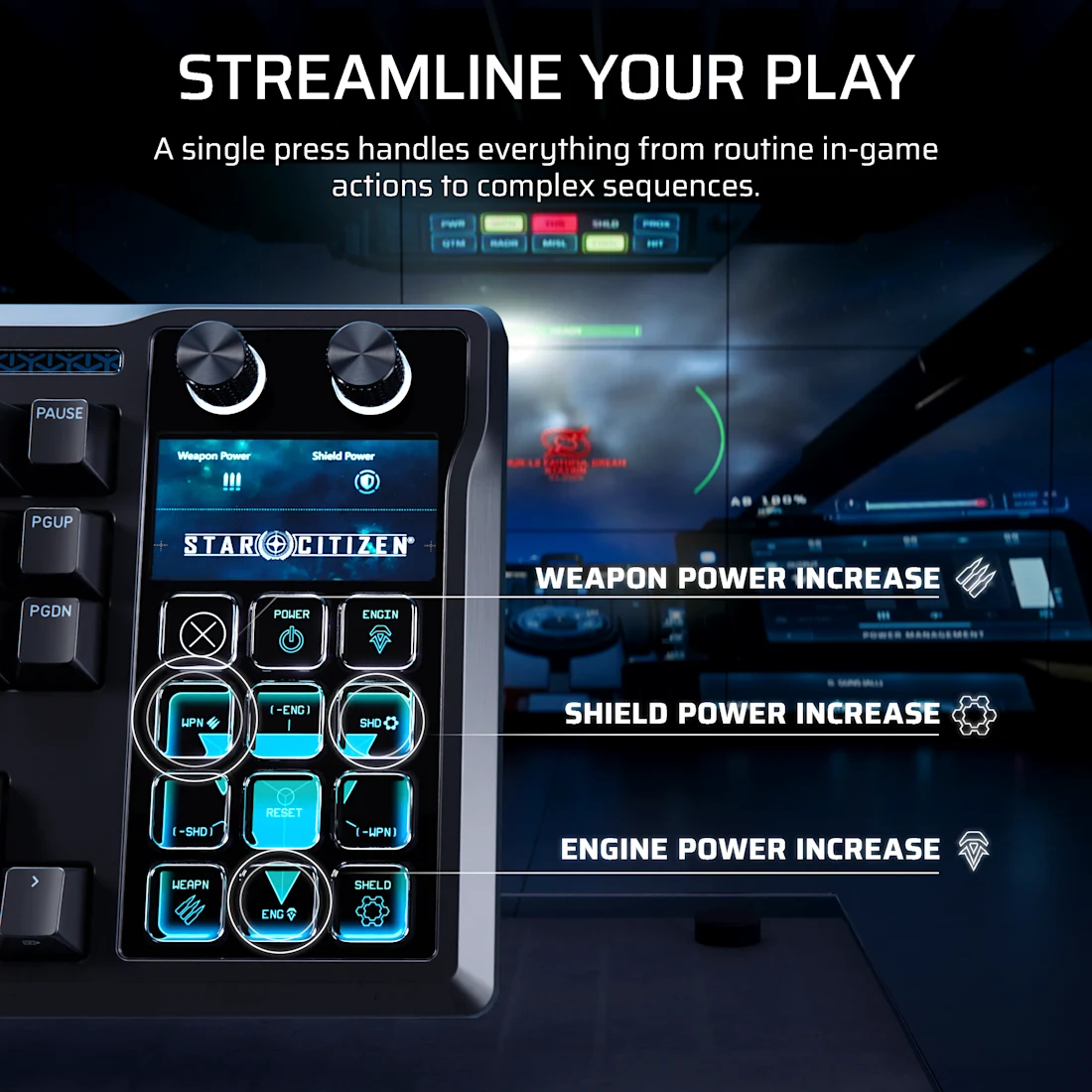 GALLEON 100 SD Stream Deck-Integrated Mechanical Keyboard (FR)