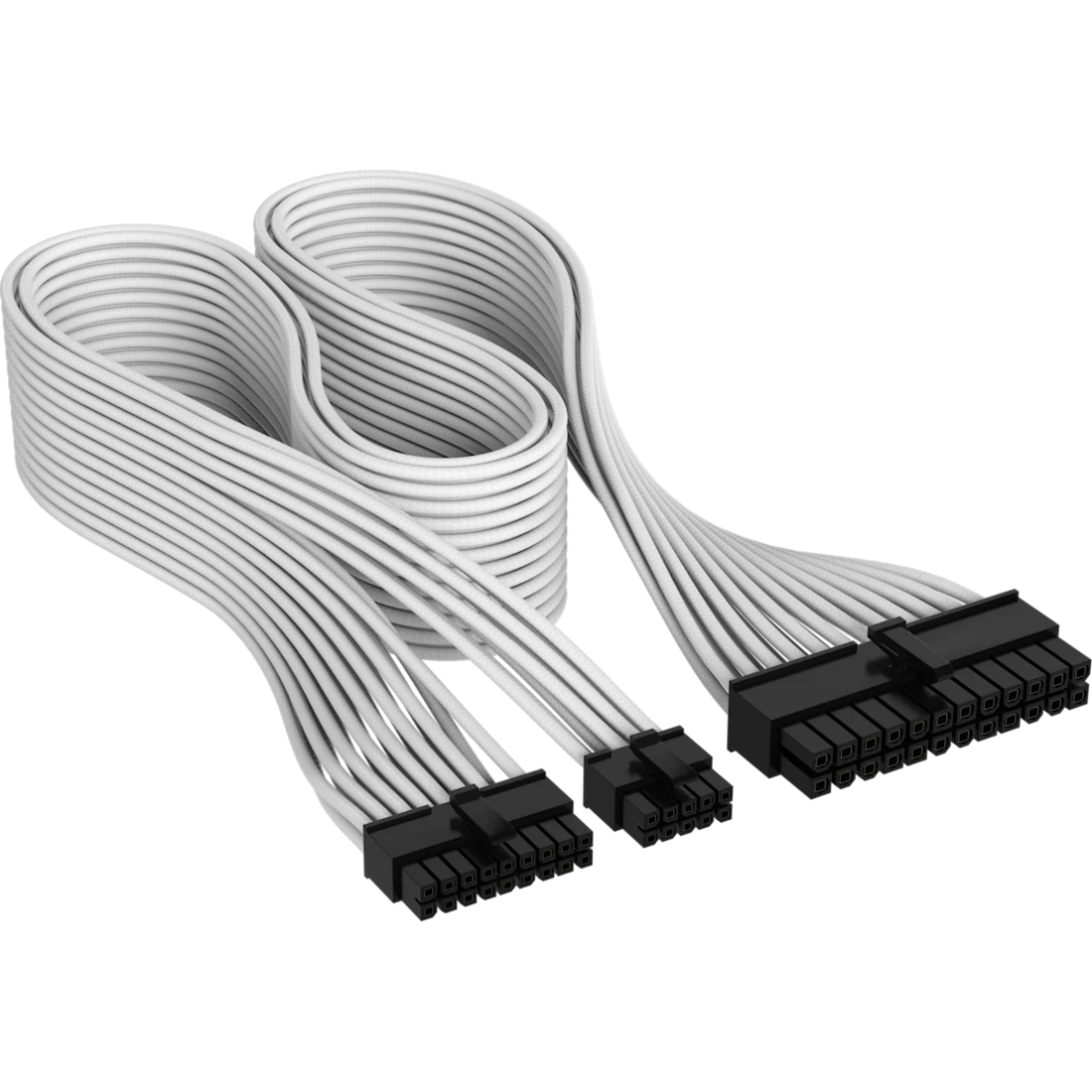 Elite Premium Individually Sleeved Type-4 PSU Cables Pro Kit - White - Thumbnail 3